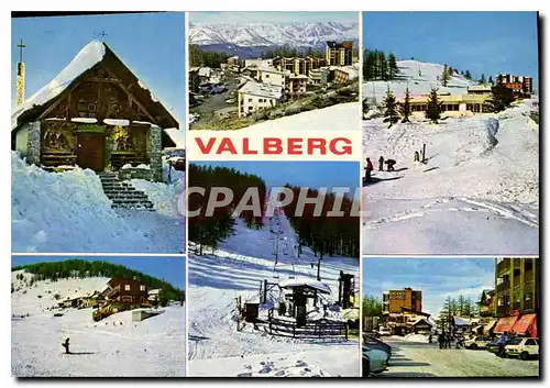 Moderne Karte La Cote d'Azur et son arriere souvenir de Valberg A M station de Sports d'hiver a 85 km de Nice