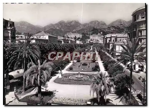 Cartes postales moderne Menton le Jardin Public