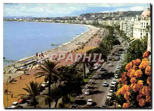 Cartes postales moderne La Cote d'Azur inoubliable Nice Promenade des Anglais la Plage