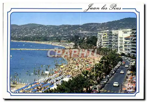 Moderne Karte La Cote d'Azur Juan les Pins l'Avenue Guillaumont et la Plage