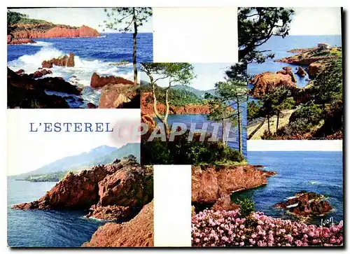 Cartes postales moderne La Cote d'Azur miracle de la nature les Rochers de l'Esterel