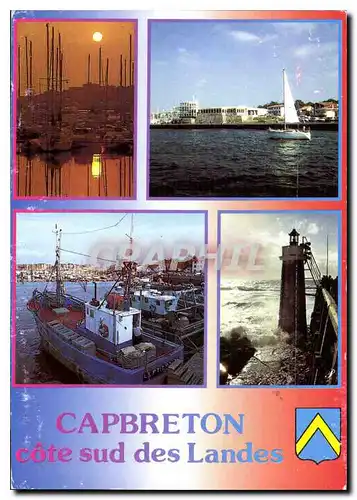 Cartes postales moderne Landes Capbreton Cote sud des Landes Ambiance et reflets
