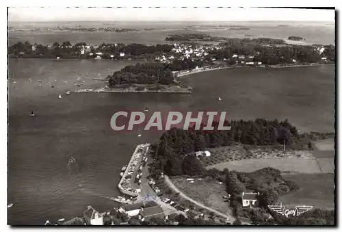 Cartes postales moderne La France vue du Ciel Ile Aux Moines Morbihan Embarcadere de Port Blanc