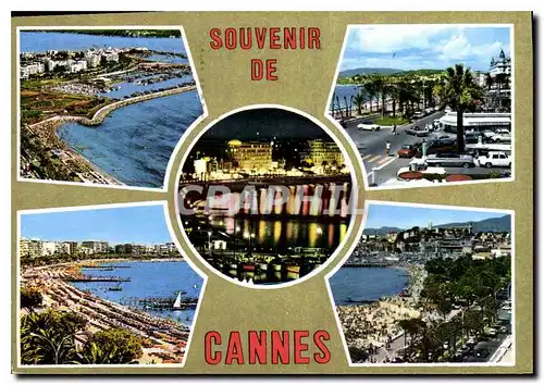 Moderne Karte Souvenir de Cannes