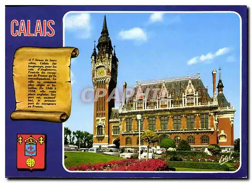 Cartes postales moderne La Cote d'Opale Calais Pas de Calais l'Hotel de Ville L de Brouwer architecte