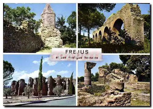 Cartes postales moderne Frejus et ses ruines romaines la lanterne d'Auguste l'aqueduc les arenes le theatre