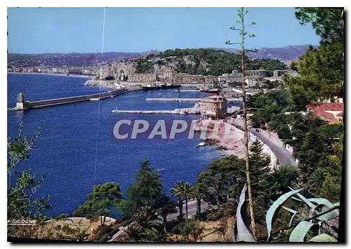 Moderne Karte Reflets de la Cote d'Azur Nice vue generale