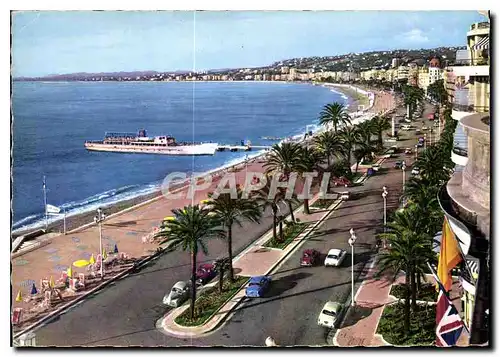 Cartes postales moderne La Cote d'Azur Nice La Promenade des Anglais vue de l'Hotel Ruhl