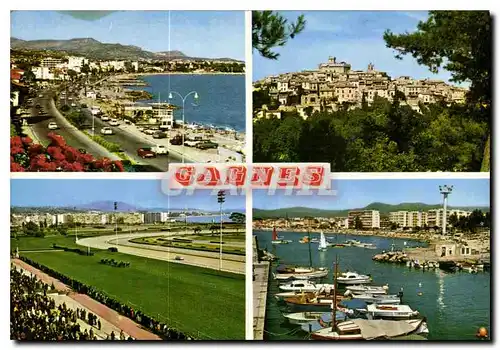 Cartes postales moderne Cagnes Cote d'Azur French Riviera la plage le vieux village le vieux port