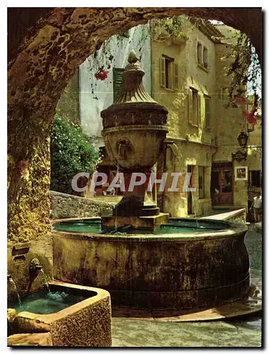 Moderne Karte Cote d'Azur French Riviera Saint Paul Alpes Maritimes la fontaine provencale