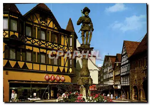 Cartes postales moderne Reutlingen Marktbrunnen Kaiser Maximilian und Wilhemstrabe