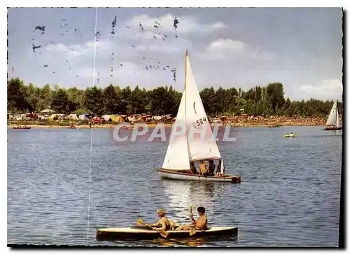 Cartes postales moderne Margaretensee Lippstadt Lipperbruch Bateau Canoe