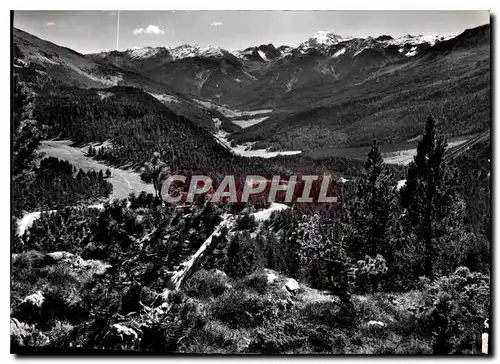 Cartes postales moderne Blick vom Ofenpass gegen Ofenpass und Ortler