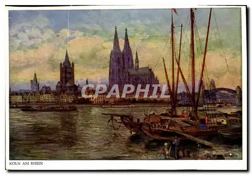 Cartes postales moderne Vue sur la ville de Cologne avec sa cathedrale une des plus belles du monde