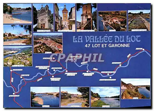 Cartes postales moderne Vallee du Lot Lot et Garonne