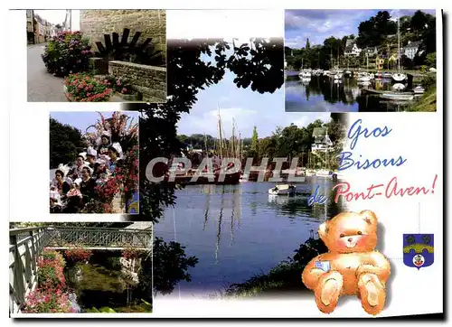 Cartes postales moderne La Bretagne Pittoresque Pont Aven love from Pont Aven