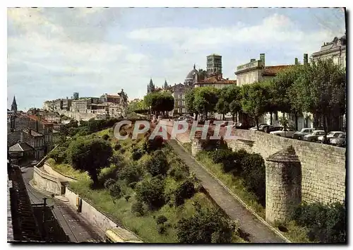 Moderne Karte Angouleme Charente les Remparts