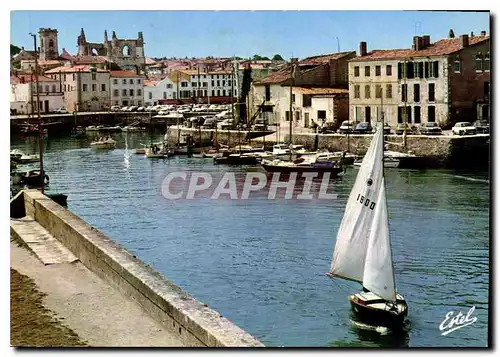 Cartes postales moderne La Cote Atlantique Ile de Re Saint Martin de Re Charente Maritime le port et les ruines de l'egl