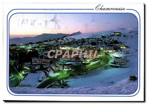 Cartes postales moderne Chamrousse Isere Crepuscule sur la station