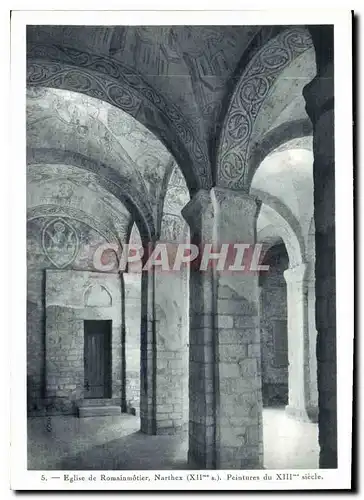 Cartes postales moderne Eglise de Romainmotier Narthex Peinures du XIII siecle