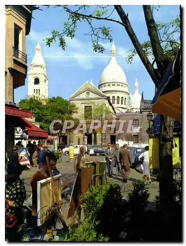 Moderne Karte Paris et ses Merveilles Montmartre