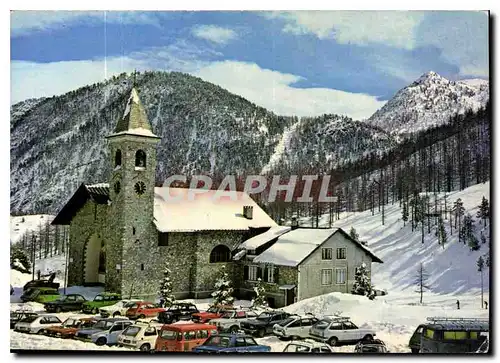 Moderne Karte Claviere Confine Italo Francese Chiesa della Visitazione