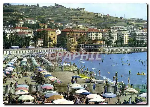 Cartes postales moderne Sanremo Cote des Fleure la plage