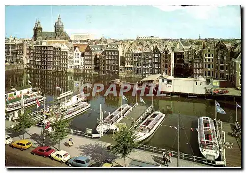 Moderne Karte Amsterdam Holland Promenade en Bateau