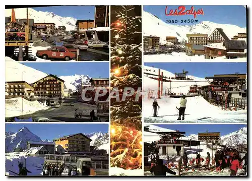 Moderne Karte Les 2 Alpes Isere