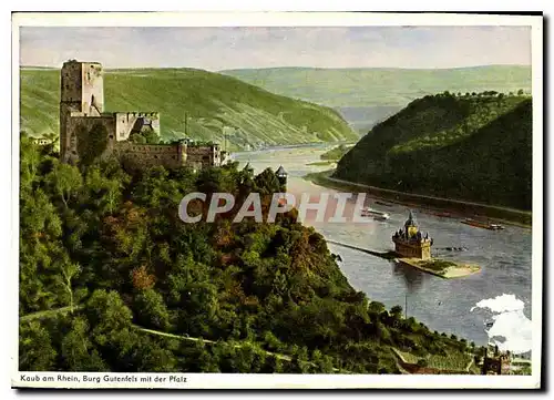 Cartes postales moderne Caub sur le Rhin le vieux chateau avec Palatinate