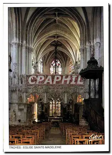 Cartes postales moderne En Champagne Troyes Aube L'Eglise Sainte Madeleine