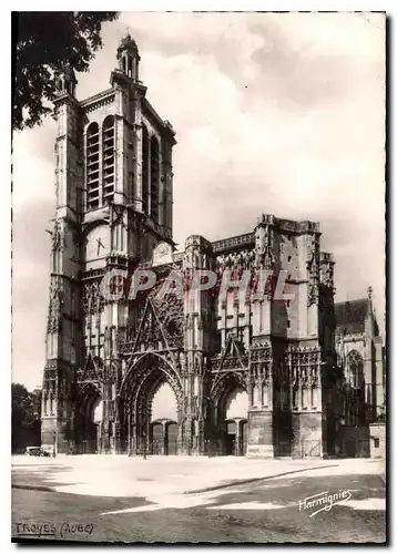 Moderne Karte Troyes Aube La Cathedrale