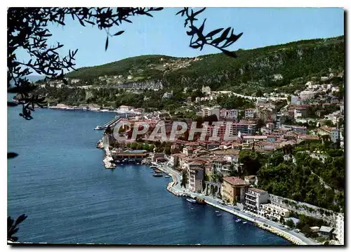 Moderne Karte Cote d'Azur Villefranche sur mer Vue generale le part et la darse