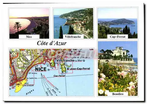 Cartes postales moderne Cote d'Azur