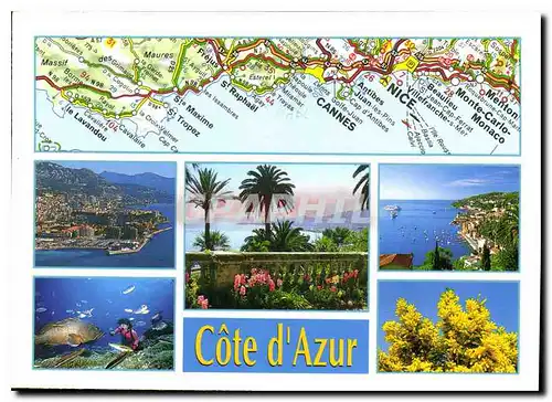 Cartes postales moderne Cote d'Azur Michelin Image du Sud