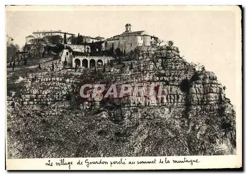 Cartes postales moderne Le village de Gourdon perche au sommet de la montagne