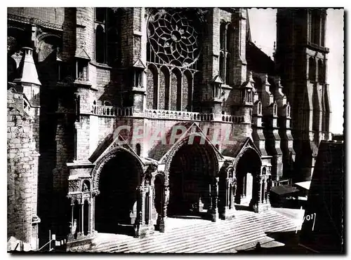 Moderne Karte Chartres Eure et Loir La Cathedrale Portail Nord