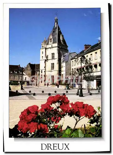 Cartes postales moderne Dreux Eure et Loir Le Beffroi et la Place Metezeau