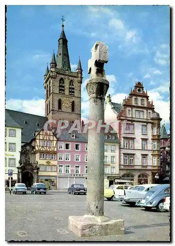 Cartes postales moderne Trier Hauptmarkt mit Marktkreur und St Gangolf Kirche