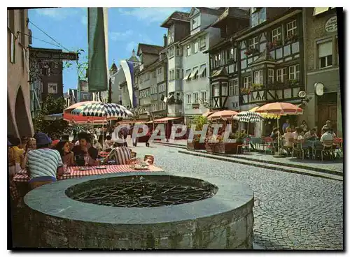 Moderne Karte Lindau im Bodensee Hauptstrasse Fussgangerzone