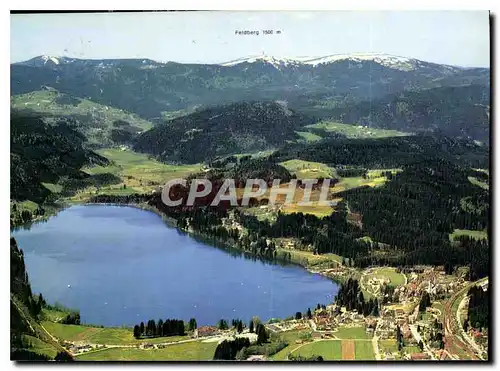 Moderne Karte Titisee im Schwarzwald mit Blick zum Feldberg