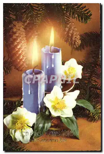 Cartes postales moderne Noel Bougie