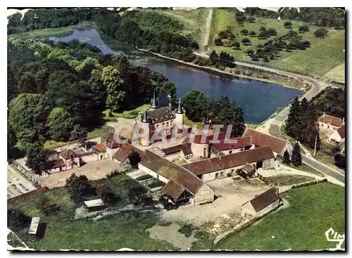 Cartes postales moderne Environs de Senonches E et L Vue aerienne Chateau et Etang de Tardais