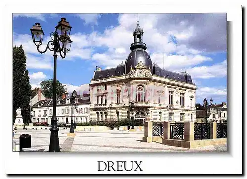 Moderne Karte Dreux Eure et Loir La place Metezeau