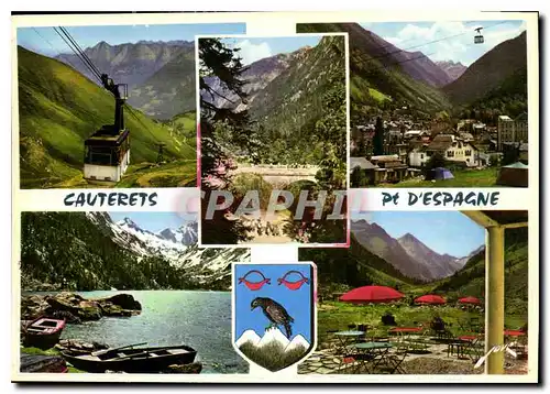 Cartes postales moderne Cauterets Pt d'Espagne