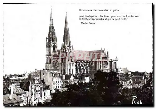 Cartes postales moderne Chartres Eure et Loir La Cathedrale Cote Sud