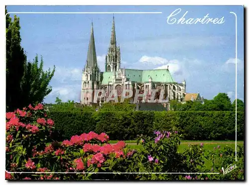 Cartes postales moderne Chartres Eure et Loir Perspective sur la Cathedrale