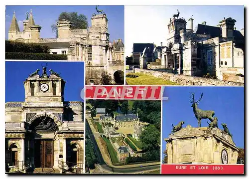 Moderne Karte Anet Eure et Loir Vues diverses du Chateau