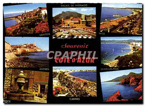 Cartes postales moderne Souvenir de la Cote d'Azur