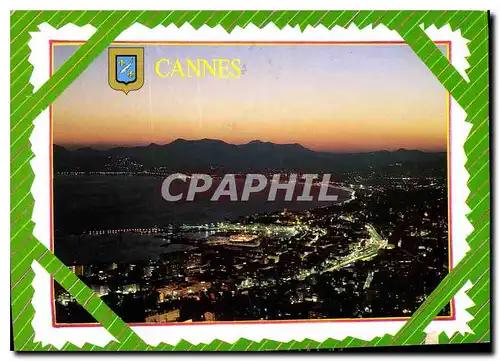 Cartes postales moderne Cannes La nuit